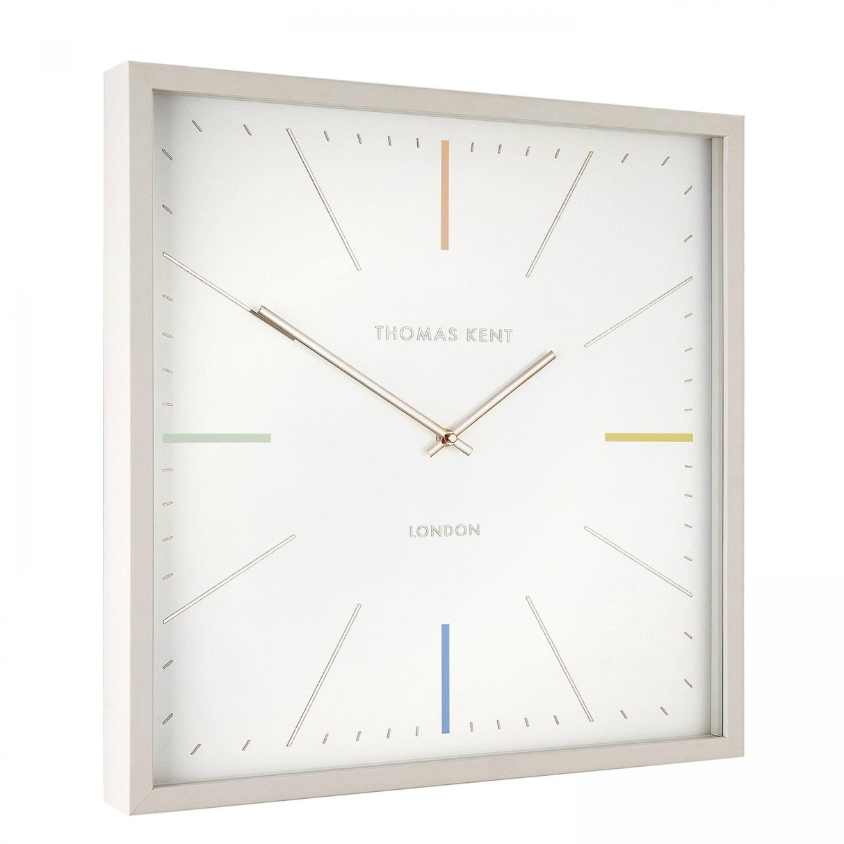 Thomas Kent 20'' Editor Wall Clock Salt - CLOCKS - Beattys of Loughrea