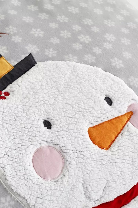 Catherine Lansfield Cosy Snowman Duvet Set Single - DUVET COVERS - Beattys of Loughrea