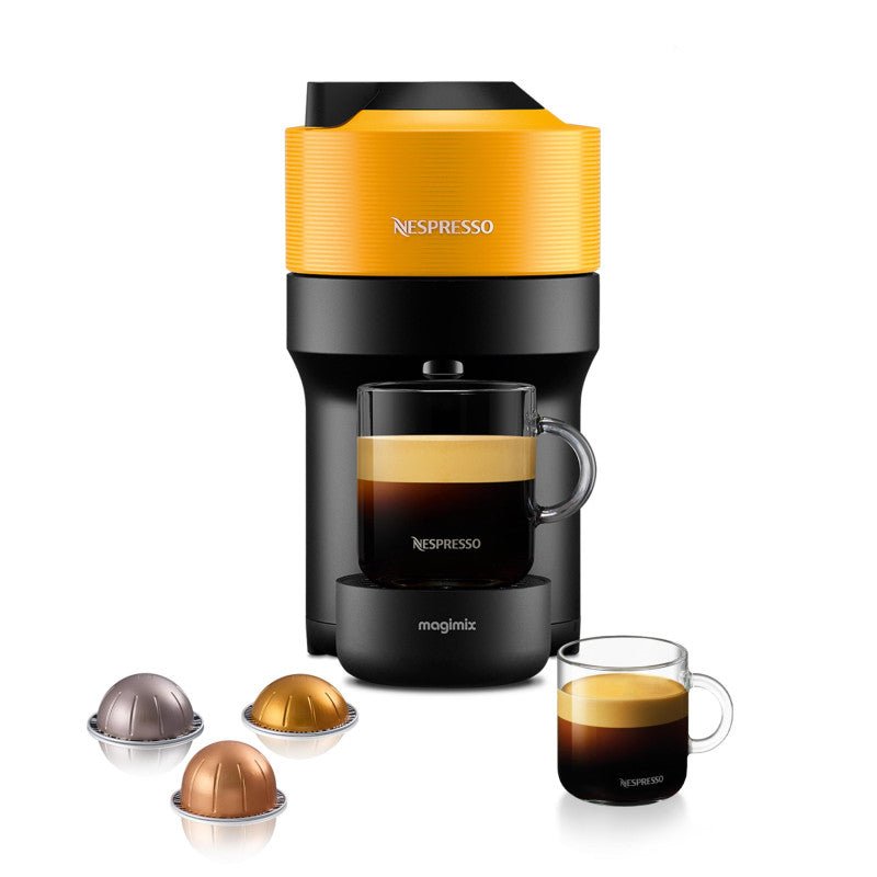 Nespresso Vertuo Pop Coffee Machine Yellow - COFFEE MAKERS / ACCESSORIES - Beattys of Loughrea