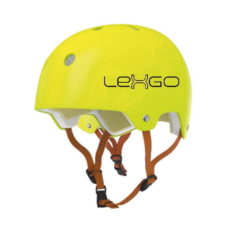 Lexgo Protective Scooter Kids Helmet - Yellow - HELMETS/ SPARES/ ROAD SAFETY - Beattys of Loughrea
