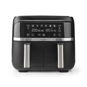 Nedis Digital Double Hot Air Fryer KAAFD350EBK - DEEP FAT FRYERS/ AIR FRYER - Beattys of Loughrea