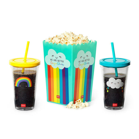 Movie Night for 2 Pop Corn Bucket and Tumbler Set - GENERAL LOOSE WARE - Beattys of Loughrea