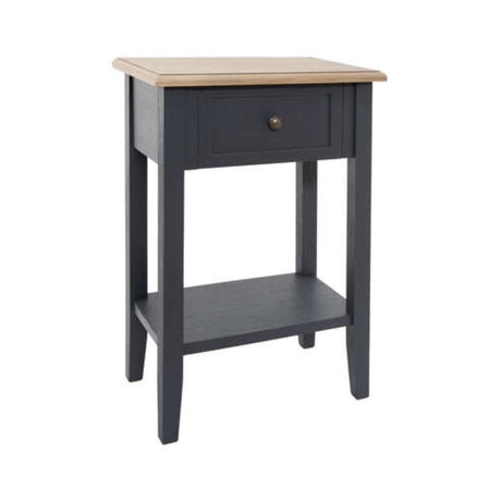 Damian 1 Drawer Bedside Locker Grey - OCCASIONAL FURNITURE - Beattys of Loughrea