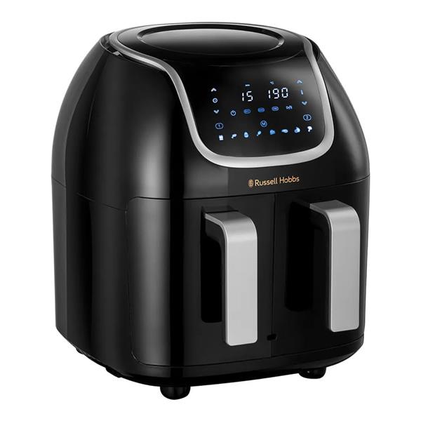 Russell Hobbs 9 Litre Satisfy Twin Drawer Air Fryer | 27290 - DEEP FAT FRYERS/ AIR FRYER - Beattys of Loughrea
