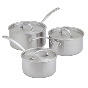Stellar Eclipse 3 Piece Saucepan Set STPA1 - COOKWARE - S/STEEL - Beattys of Loughrea