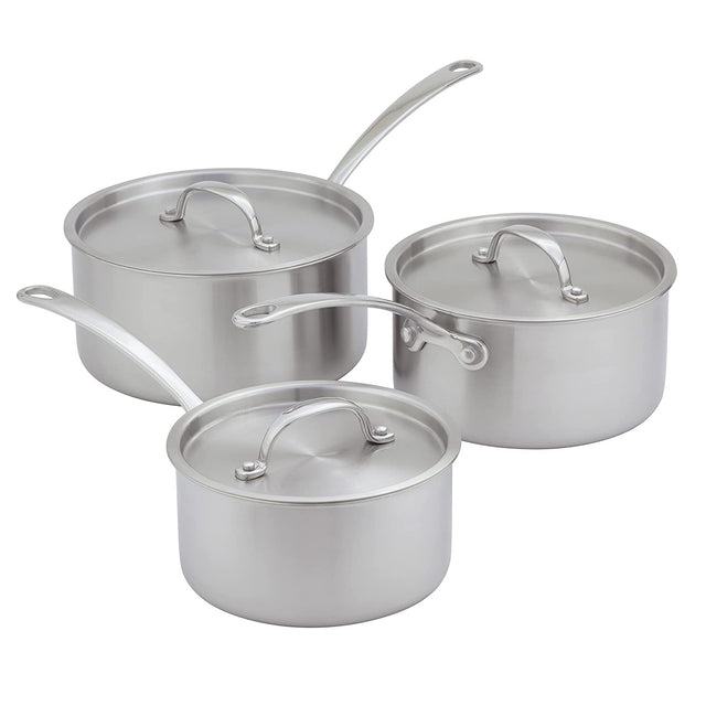 Stellar Eclipse 3 Piece Saucepan Set STPA1 - COOKWARE - S/STEEL - Beattys of Loughrea