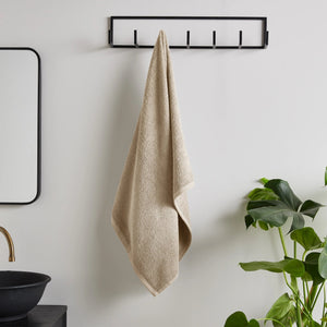 Catherine Lansfield Quick Dry 100% Cotton Natural 400gsm Hand Towel - TOWELS FACECLOTHS - Beattys of Loughrea