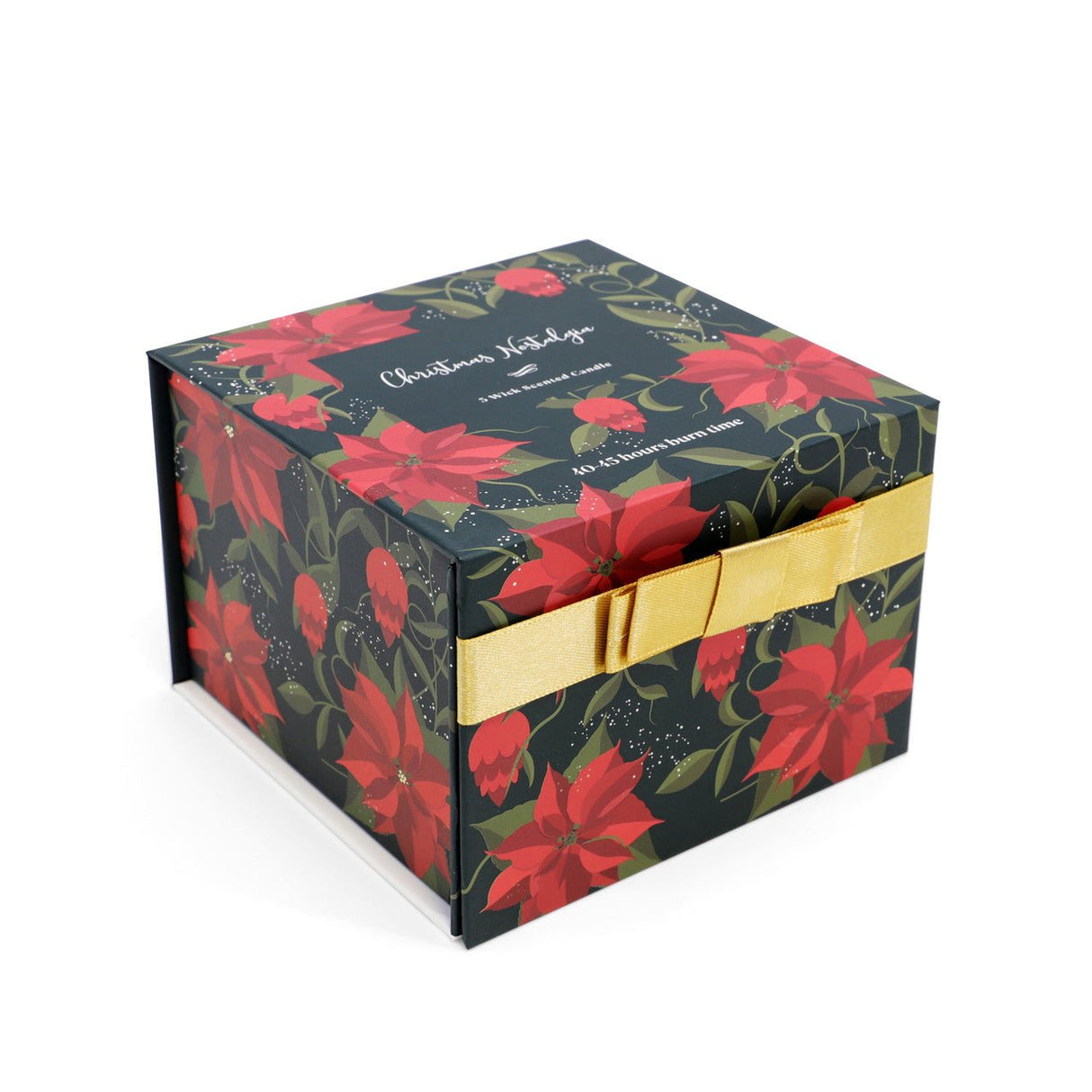 TIPPERARY CRYSTAL Poinsettia 3 Wick Candle - Christmas Nostalgia - CANDLES - Beattys of Loughrea