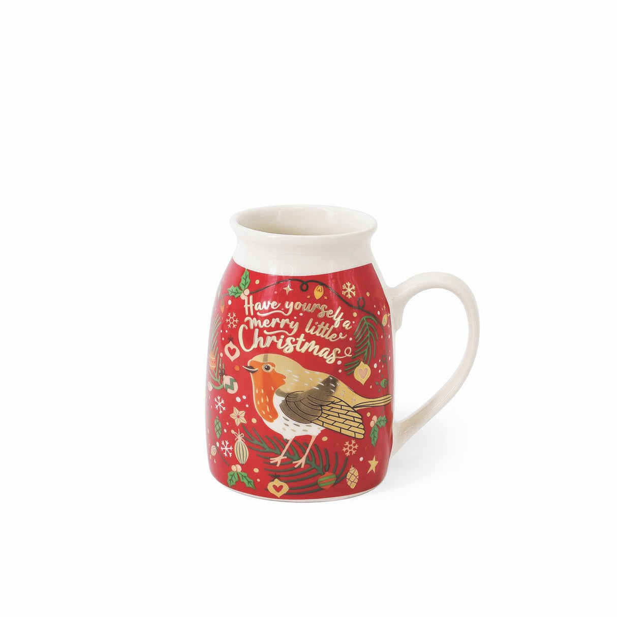 TIPPERARY CRYSTAL Christmas Robin Santa Set - MUG SETS - Beattys of Loughrea