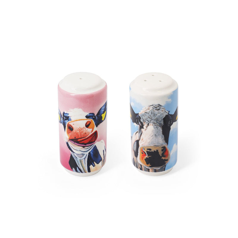 TIPPERARY CRYSTAL Eoin O'Connor Cow Salt & Pepper - GENERAL LOOSE WARE - Beattys of Loughrea