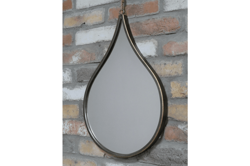 Hanging Teardrop Wall Mirror 53cm - WALL MIRRORS - Beattys of Loughrea