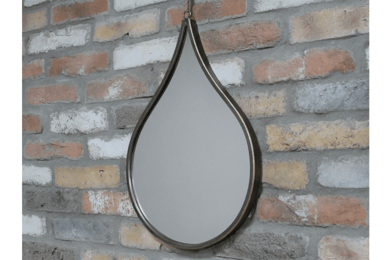 Hanging Teardrop Wall Mirror 53cm - WALL MIRRORS - Beattys of Loughrea