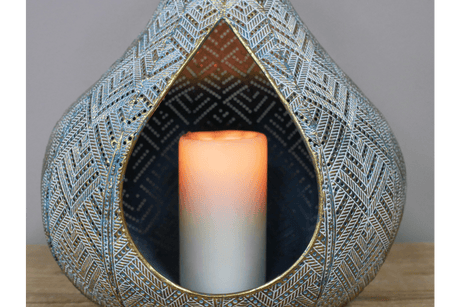 Teardrop Lantern 37cm (Candle not incl.) - CANDLE HOLDERS / Lanterns - Beattys of Loughrea