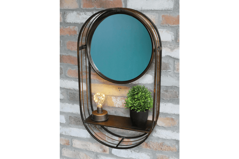 Mirror with Shelf 70cm - WALL MIRRORS - Beattys of Loughrea