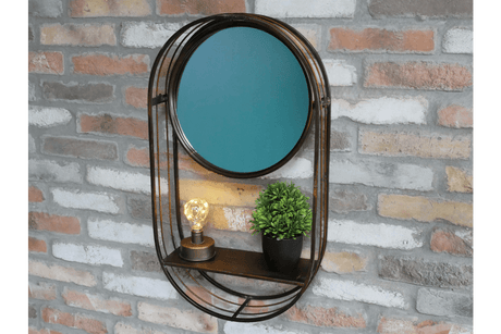 Mirror with Shelf 70cm - WALL MIRRORS - Beattys of Loughrea