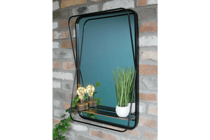 Mirror With Shelf Rectangular 70cm - WALL MIRRORS - Beattys of Loughrea