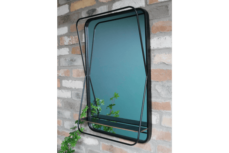 Mirror With Shelf Rectangular 70cm - WALL MIRRORS - Beattys of Loughrea