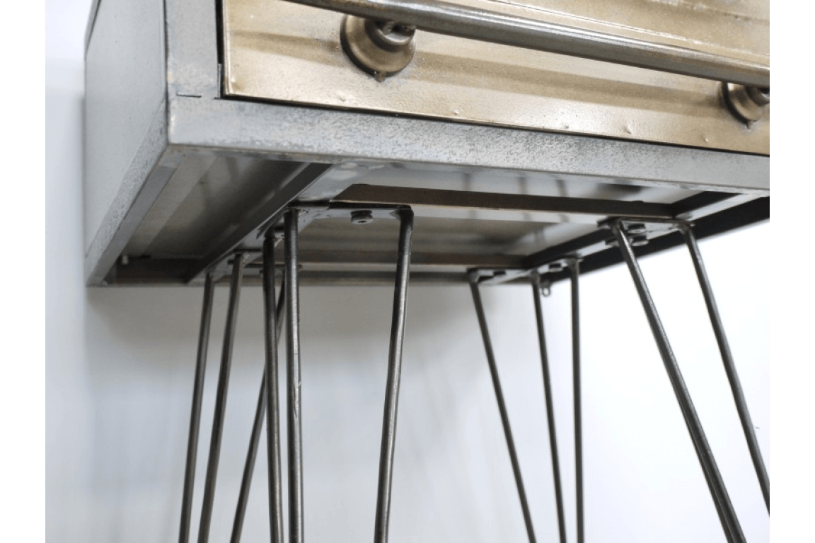 Metal Bedside Cabinet 69cm - OCCASIONAL FURNITURE - Beattys of Loughrea