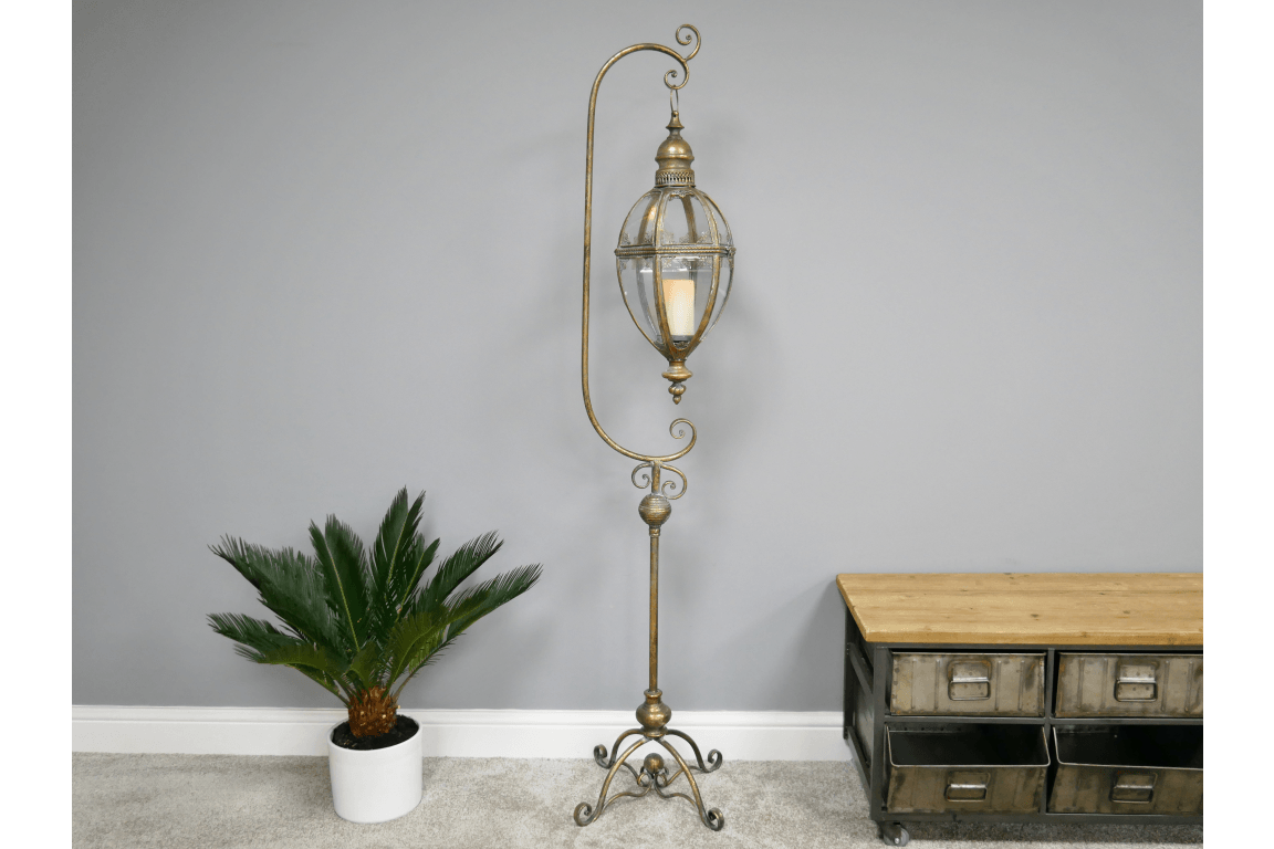 Hanging Lantern 163cm - CANDLE HOLDERS / Lanterns - Beattys of Loughrea