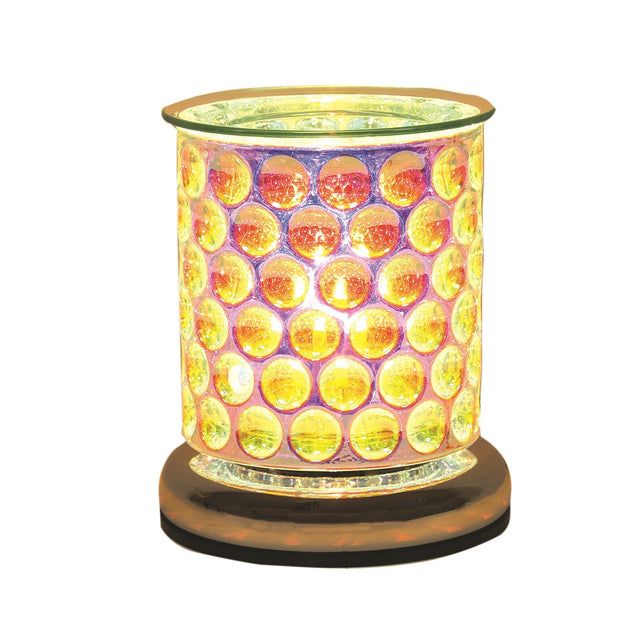 Electric Wax Melt Burner Touch - Glass Lustre Circle Cylinder - Beattys of Loughrea | www.beattys.ie