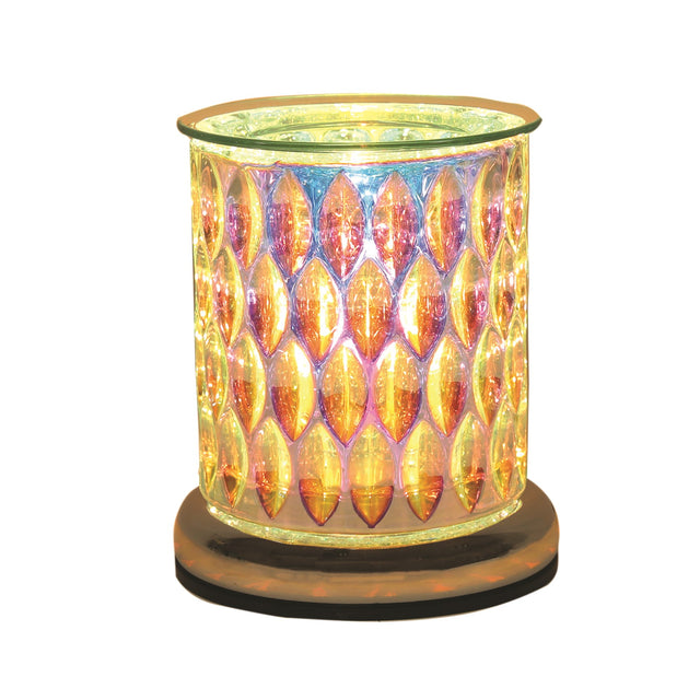 Electric Wax Melt Burner Touch - Glass Lustre Oval Cylinder - POT POURRI/AROMATHERAPY/OILS/DIFFUSER - Beattys of Loughrea