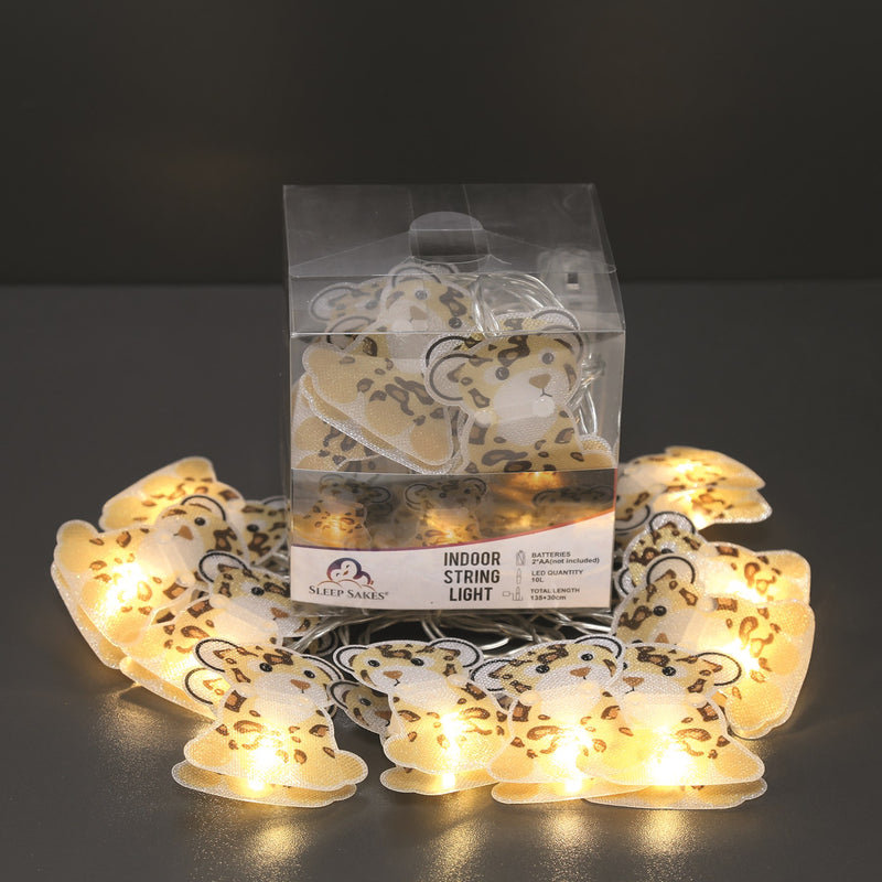 Leopard Design String Lights 10 LEDs 135cm - LED STRING DECO LIGHTS (NOT XMAS) - Beattys of Loughrea