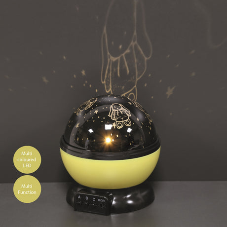 Rabbit Rotating Projector Night Light Multicolour LED 14cm - NIGHT LIGHT PLUG IN - Beattys of Loughrea