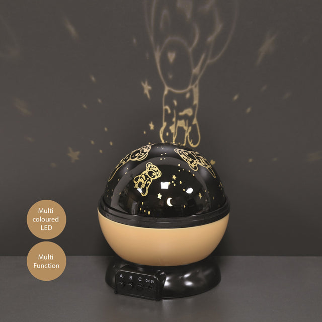 Leopard Rotating Projector Night Light Multicolour LED 14cm - NIGHT LIGHT PLUG IN - Beattys of Loughrea