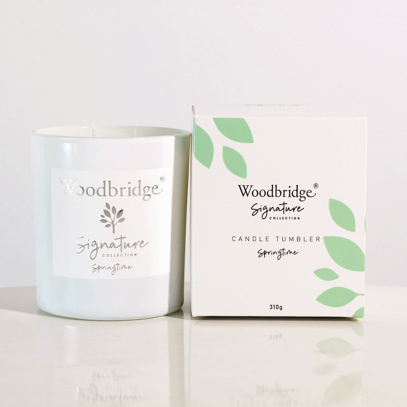 Springtime Boxed Tumbler Candle by Woodbridge 310g - CANDLES - Beattys of Loughrea
