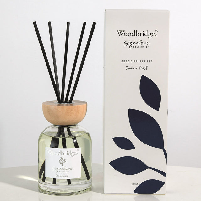 Ocean Mist Filled Reed Diffuser by Woodbridge 200ml - Beattys of Loughrea | www.beattys.ie
