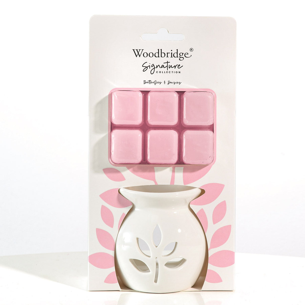 Butterflies on Daisies Wax Melt Burner Gift Set by Woodbridge - Beattys of Loughrea | www.beattys.ie