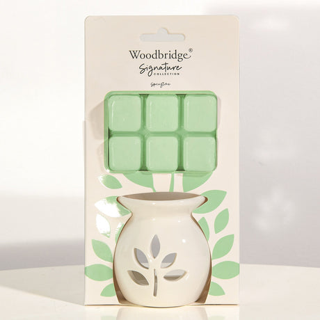 Springtime Wax Melt Burner Gift Set by Woodbridge - Beattys of Loughrea | www.beattys.ie