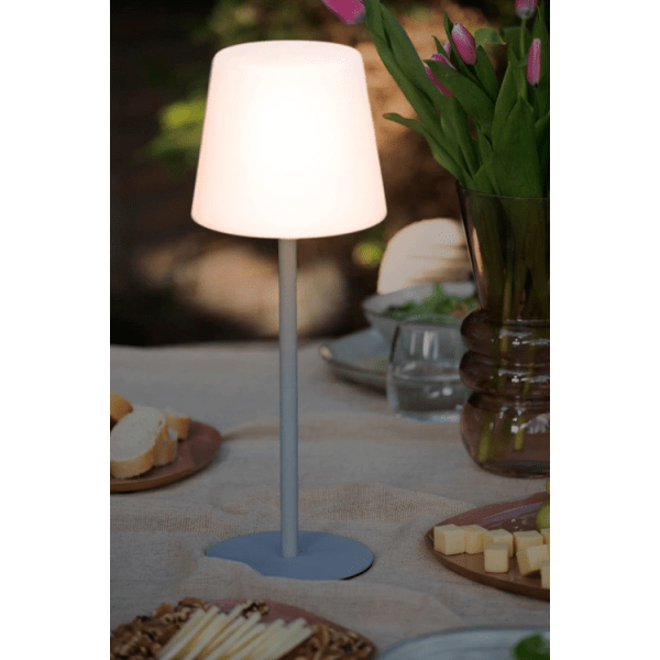 Leitmotiv Outdoors Rechargeable Table Lamp Grey - TABLE/BEDSIDE LAMPS - Beattys of Loughrea