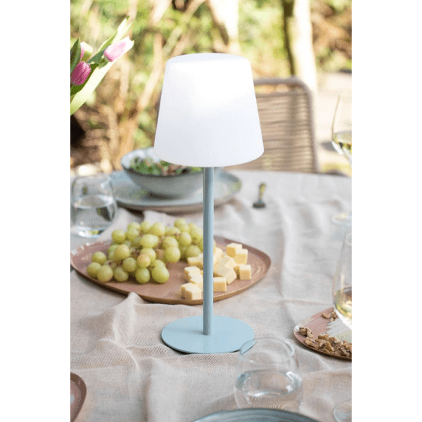 Leitmotiv Outdoors Rechargeable Table Lamp Light Blue - TABLE/BEDSIDE LAMPS - Beattys of Loughrea