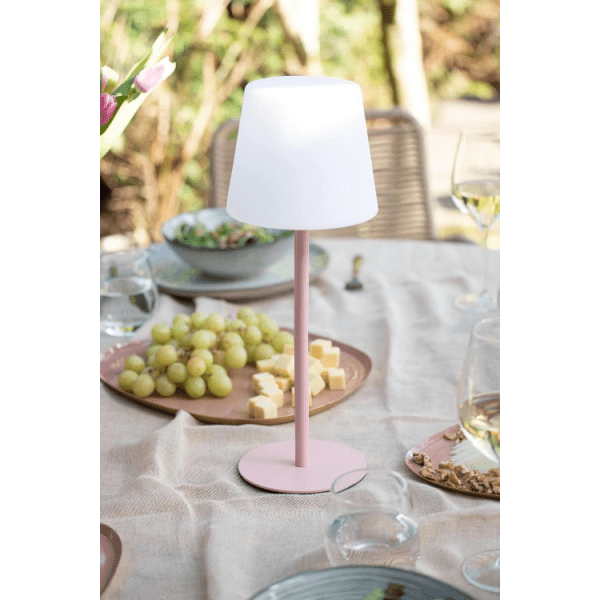 Leitmotiv Outdoors Rechargeable Table Lamp Light Pink - TABLE/BEDSIDE LAMPS - Beattys of Loughrea