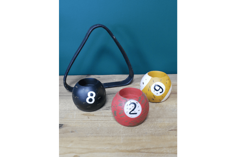 Pool Ball Candle Holders - CANDLE HOLDERS / Lanterns - Beattys of Loughrea