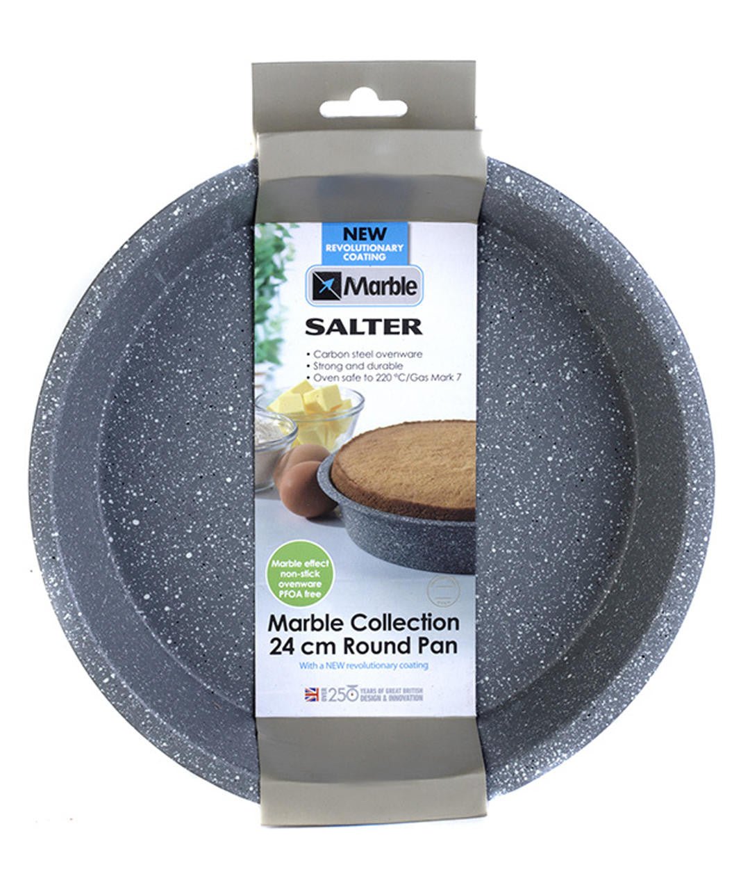Salter Marblestone Non-Stick Round Baking Pan, Carbon Steel 24 cm - BAKEWARE - Beattys of Loughrea
