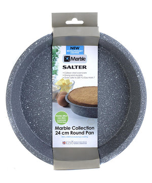 Salter Marblestone Non-Stick Round Baking Pan, Carbon Steel 24 cm - BAKEWARE - Beattys of Loughrea