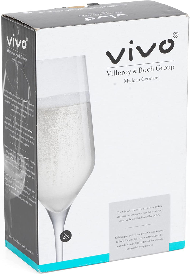 Vivo by Villeroy & Boch 2pk 252ml Champagne Flutes - DRINKING GLASSES - Beattys of Loughrea