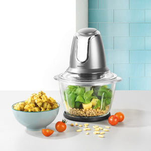 Progress Lunar Electric Glass Food Chopper, 1.2 L, Gun Metal - HAND BLENDERS CHOPPERS - Beattys of Loughrea