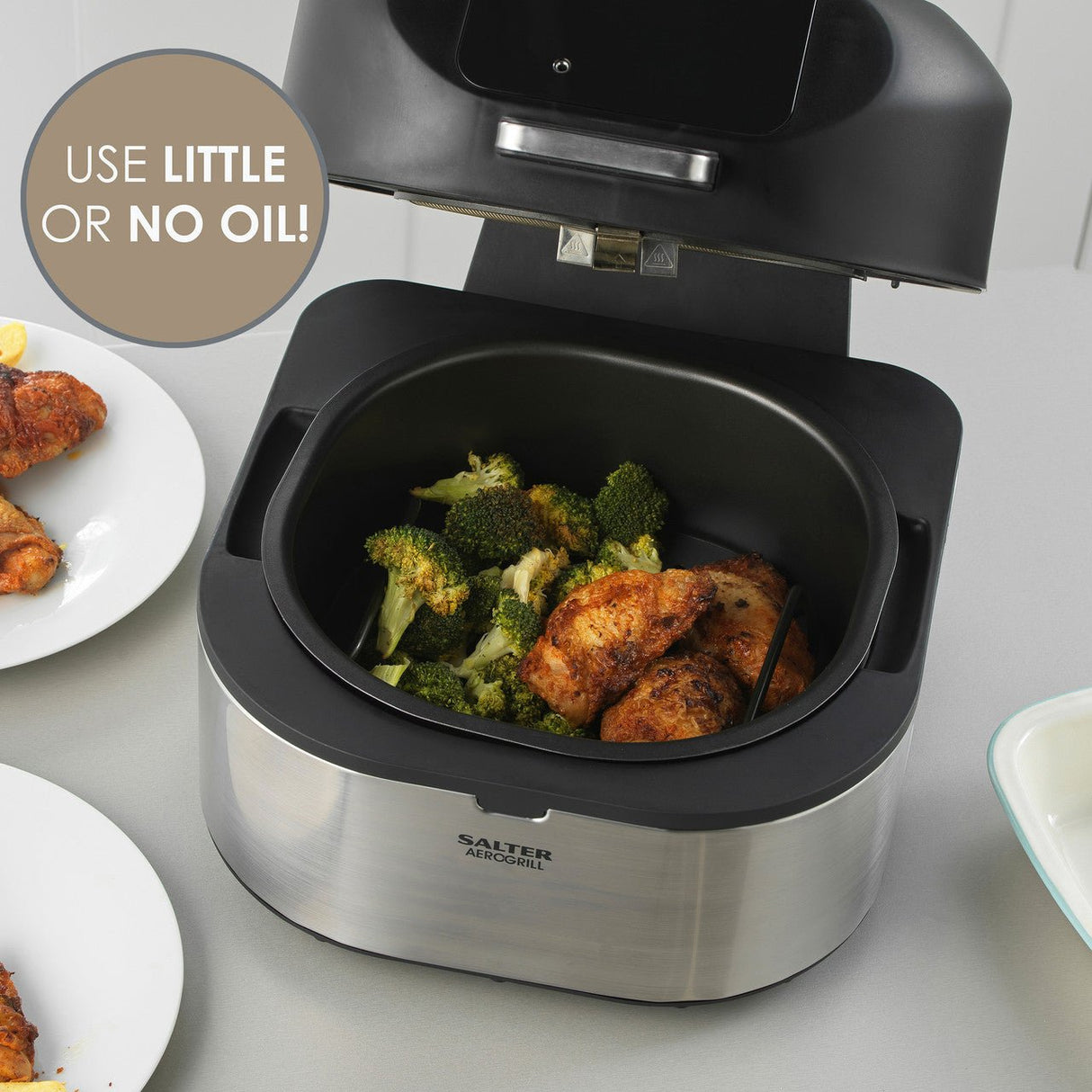 Salter AeroGrill Air Fryer and Grill 5 In 1 Tabletop Multicooker - DEEP FAT FRYERS/ AIR FRYER - Beattys of Loughrea