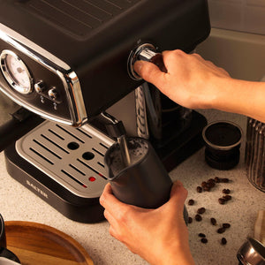 Salter 3 In 1 Barista Deluxe Coffee Machine with Milk Frothing Wand - COFFEE MAKERS / ACCESSORIES - Beattys of Loughrea