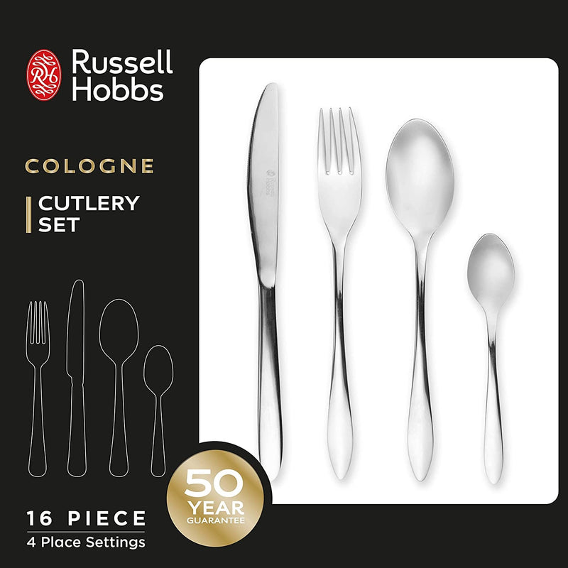 Russell Hobbs Cologne 19pc Cutlery Set - CUTLERY/KNIFE SET/BLOCK - Beattys of Loughrea