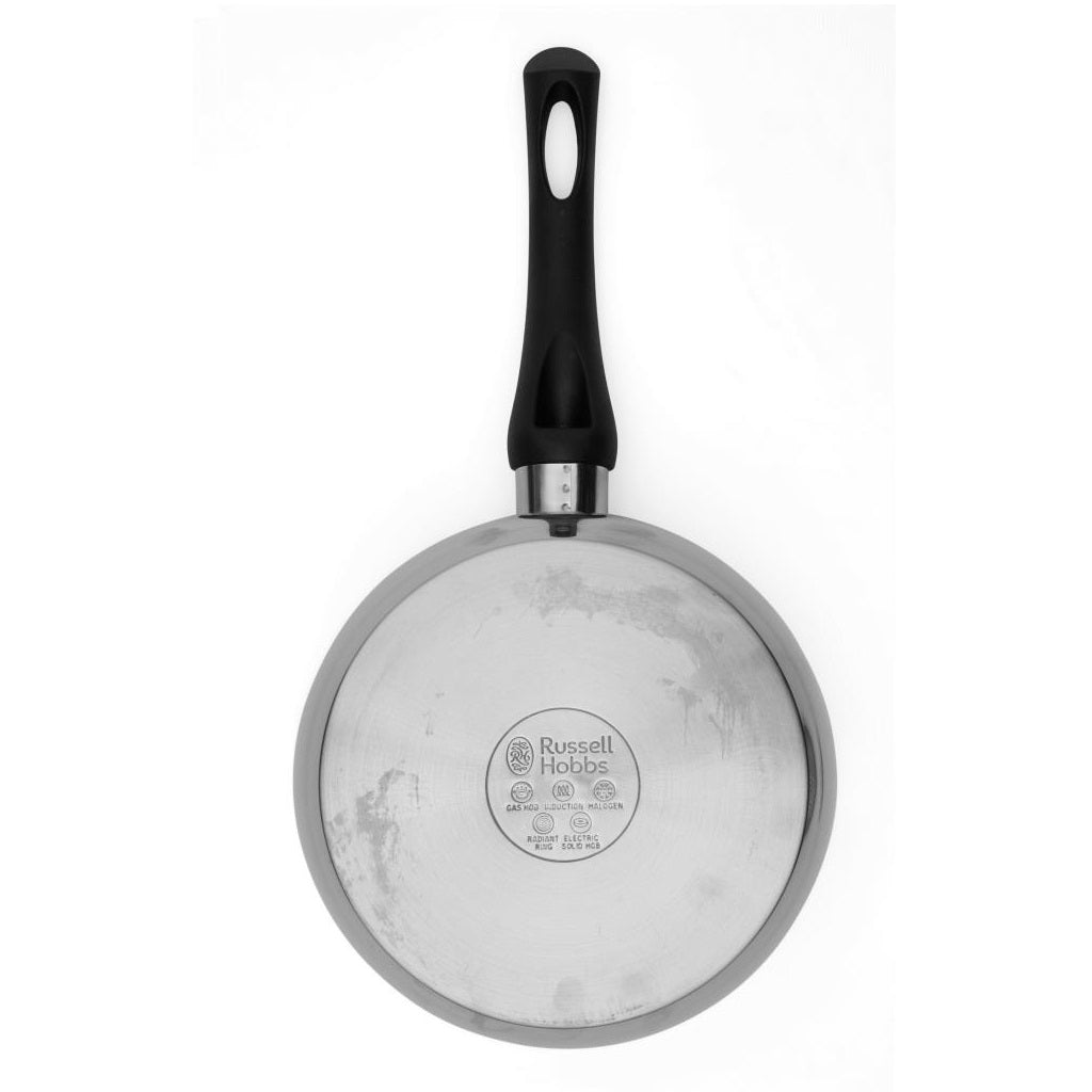 Russell Hobbs 20cm Stainless Steel Saucepan with Pouring Lip - COOKWARE - S/STEEL - Beattys of Loughrea