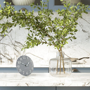 Thomas Kent 6" Arabic Mantel Clock Flax Blue - CLOCKS - Beattys of Loughrea