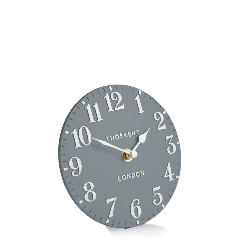 Thomas Kent 6" Arabic Mantel Clock Flax Blue - CLOCKS - Beattys of Loughrea