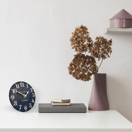 Thomas Kent 6" Arabic Mantel Clock Ink - CLOCKS - Beattys of Loughrea