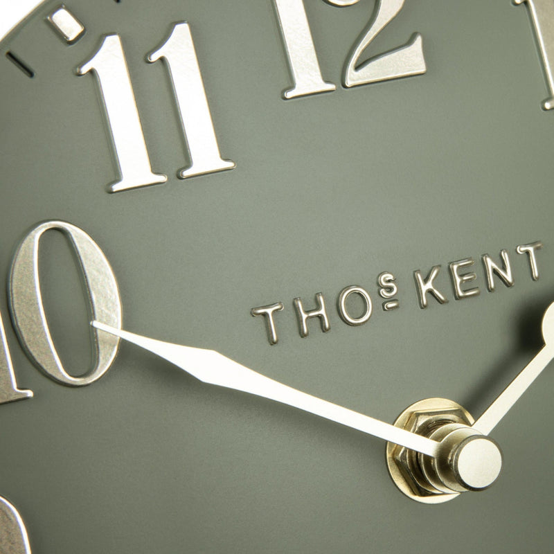 Thomas Kent 6" Arabic Mantel Clock Lichen Green - CLOCKS - Beattys of Loughrea