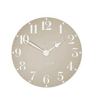 Thomas Kent 12'' Arabic Wall Clock Sand - CLOCKS - Beattys of Loughrea