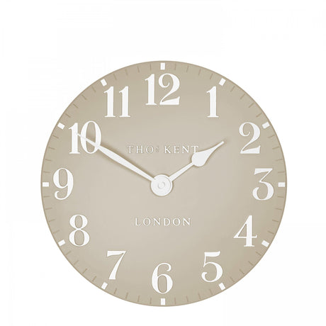 Thomas Kent 12'' Arabic Wall Clock Sand - CLOCKS - Beattys of Loughrea